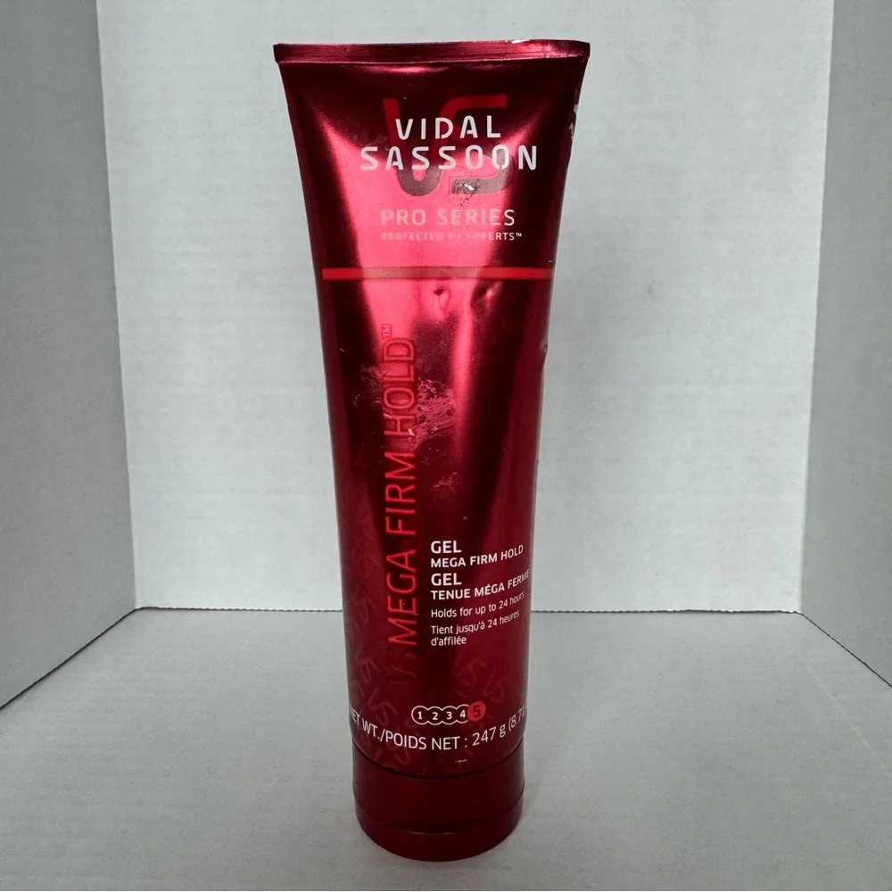 Vidal Sassoon Pro Series Mega Firm Hold Gel 5 Nearly Full 8.71 oz Max 24 Hour - Picture 2 of 9